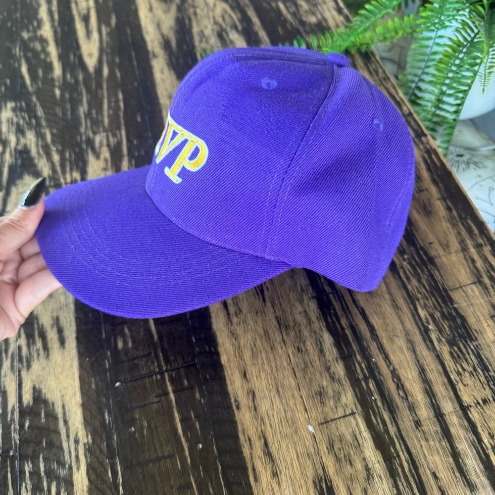 💫 Custom – Purple & Yellow “MVP” Hat 💜💛